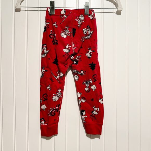 Hanna Andersson Peanuts Christmas Skiing Pajama Set Size 3T - Picture 7 of 7